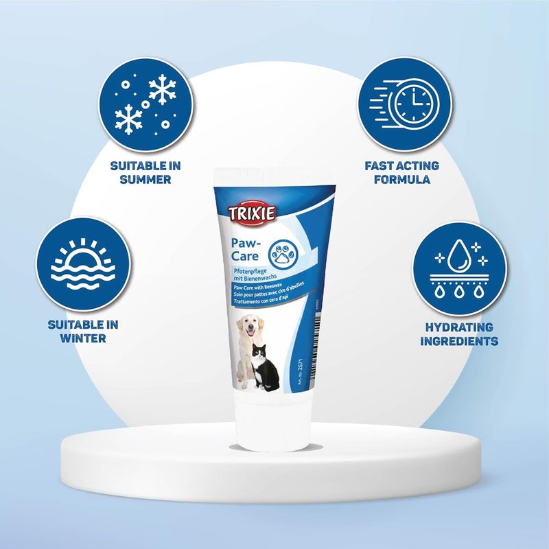 Trixie , Germany Dogs/Cats Paw Care Cream, White, Medium, 60 Gram (4011905025711) - Image 4