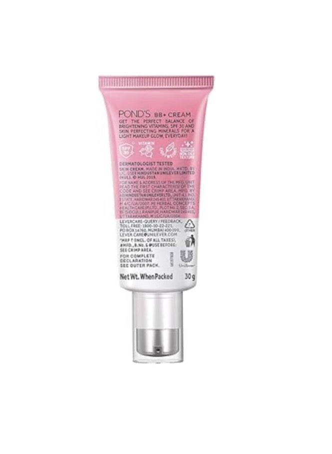 PONDS POND'S BB+ Cream, Instant Spot Coverage + Light Make-up Glow, Ivory 30g - Image 4