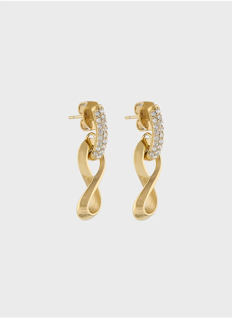 جس Jube05051Jwygt/U 29Mm Infinity Pendant Earrings