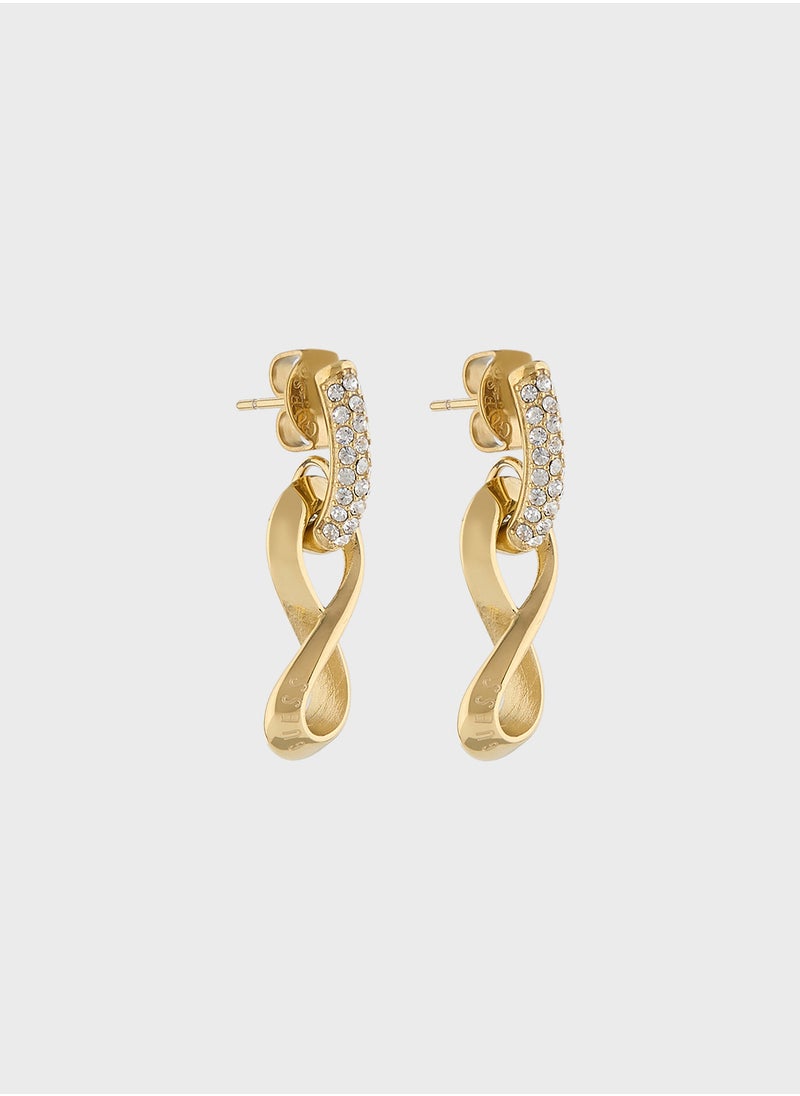 GUESS - Jube05051Jwygt/U 29Mm Infinity Pendant Earrings - Image 1