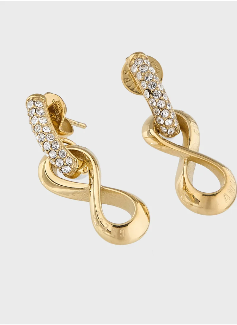 جس Jube05051Jwygt/U 29Mm Infinity Pendant Earrings