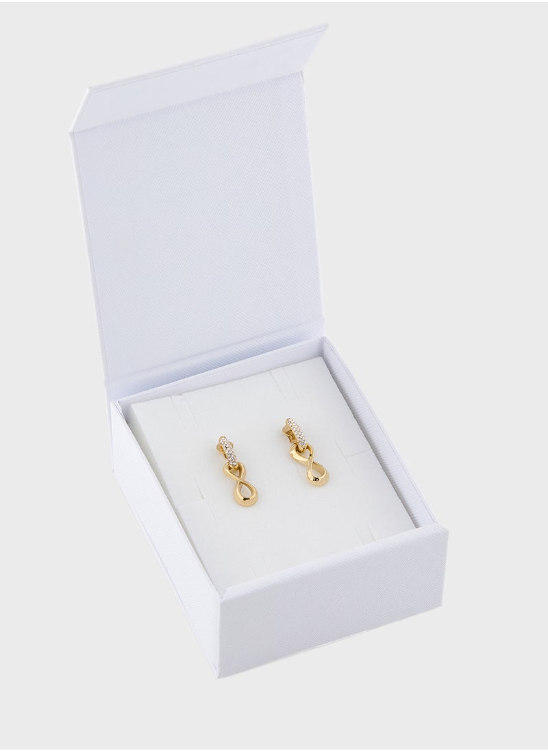 GUESS - Jube05051Jwygt/U 29Mm Infinity Pendant Earrings - Image 1