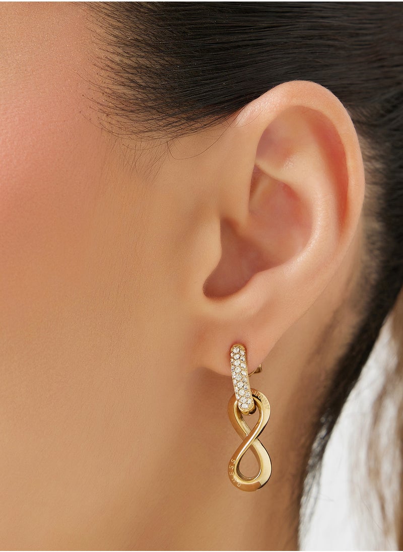GUESS - Jube05051Jwygt/U 29Mm Infinity Pendant Earrings - Image 1