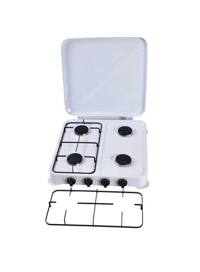STARLUX 4 Burner Stainless Steel Kitchen Cooktop with Cover – Mini Camping Cooker, Compact and Portable Gas Stove for Home Kitchens, Outdoor Camping, and Travel Cooking – Durable and Easy to Clean - Image 3