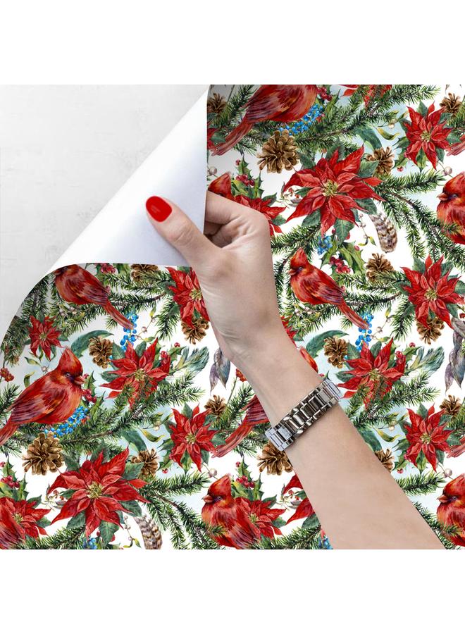 Bluejw Foreign Trade Christmas Self-adhesive Wallpaper Wallpaper Removable Wallpaper Living Room Transformation Wall Stickers CRW001-020 - Image 3