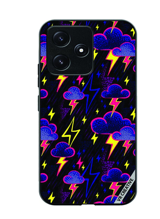 VR CREATIVE Protective Case Cover For Xiaomi Poco M6 Pro 5G Lightening Design Multicolour - Image 1
