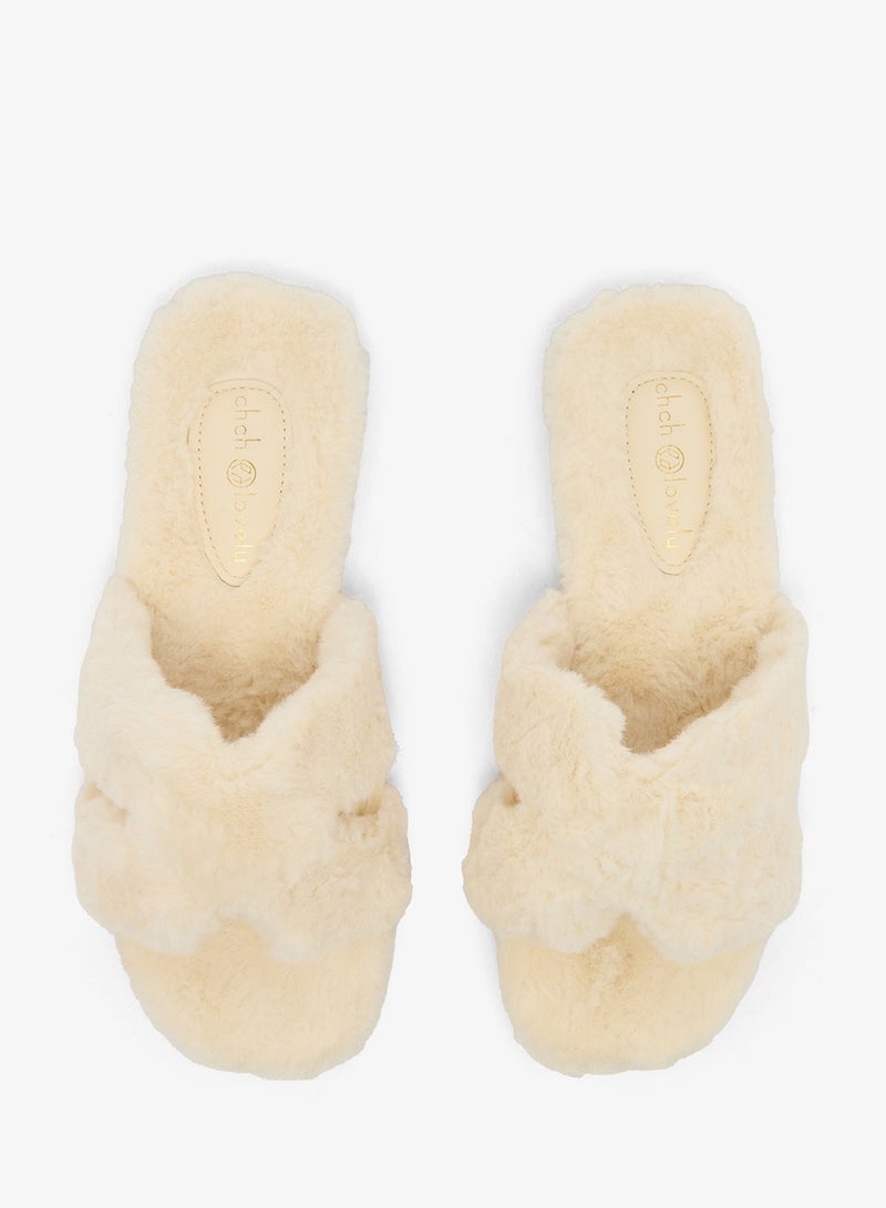 Ginger Cozy Fur Bedroom Slippers - Image 3