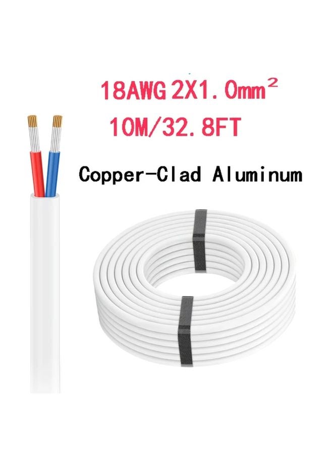 18 AWG 393.7 بوصة أسلاك توصيل نحاسية مطلية بالألومنيوم باللون الأحمر والأزرق للقوارب والسيارات والعربات المنزلية والطاقة الشمسية - Image 1