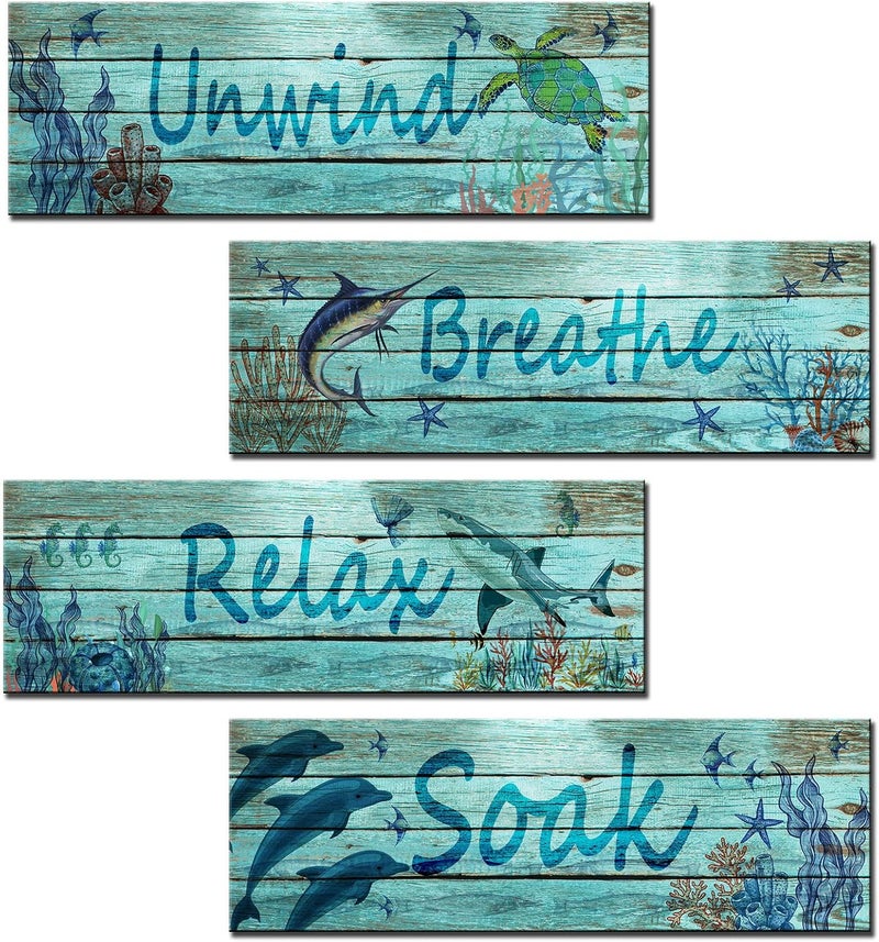 Walarky Underwater World Wooden Sign Set - Image 1
