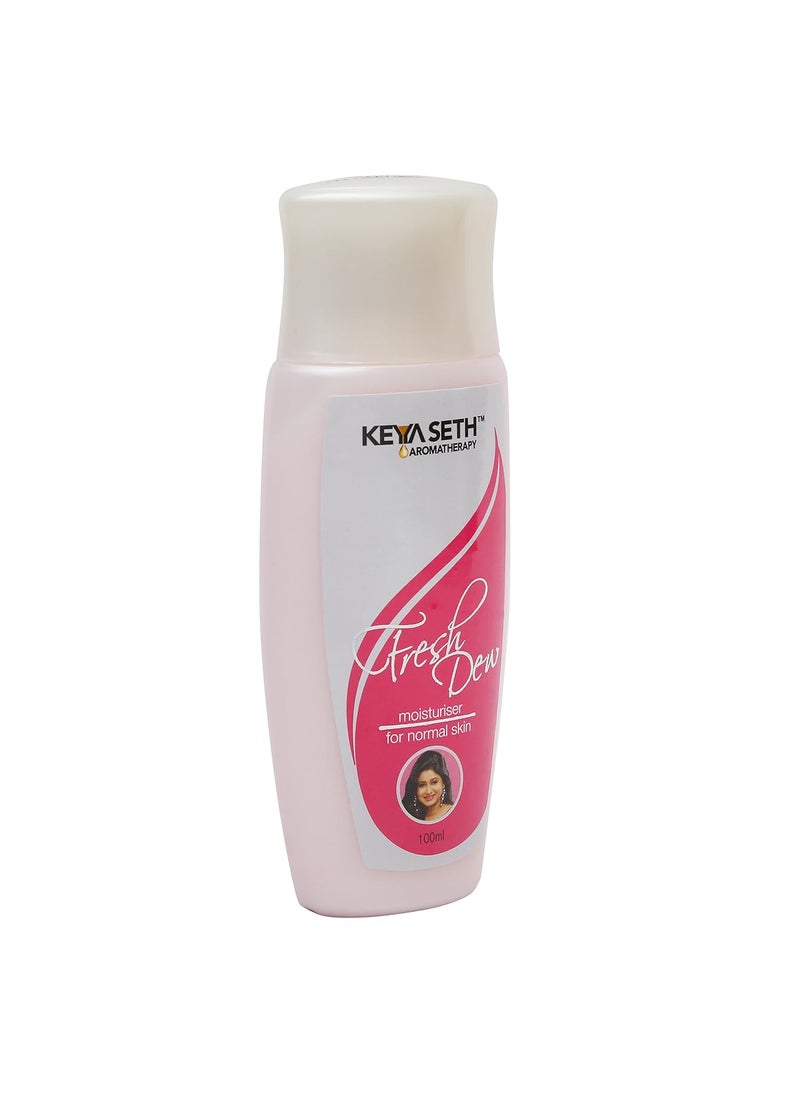 KEYA SETH AROMATHERAPY, DEVICE OF DROP KEYA SETH AROMATHERAPY DEVICE OF DROP Fresh Dew Moisturizer for Normal Skin by Keya Seth Aromatherapy Combo Pack of 3 100mlX3  - Image 4