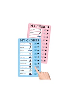 2 Pieces Memo Plastic Board Routine Chore Chart for Kids
