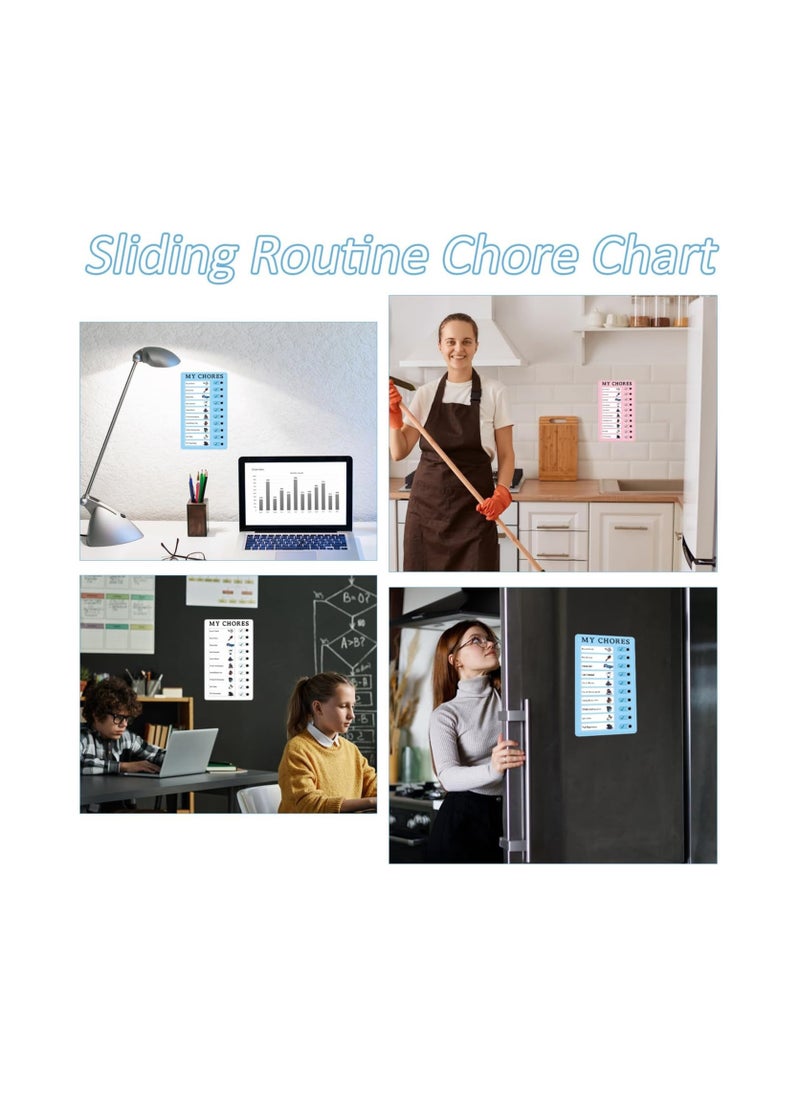 MarlaMall - 2 Pieces Memo Plastic Board Routine Chore Chart for Kids - Image 1
