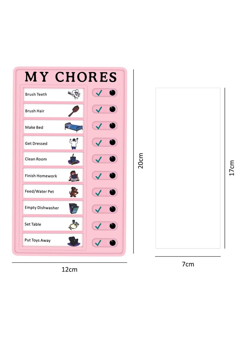 MarlaMall - 2 Pieces Memo Plastic Board Routine Chore Chart for Kids - Image 1