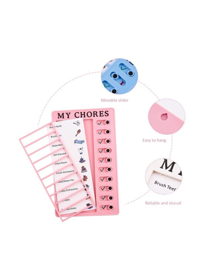 MarlaMall - 2 Pieces Memo Plastic Board Routine Chore Chart for Kids - Image 1