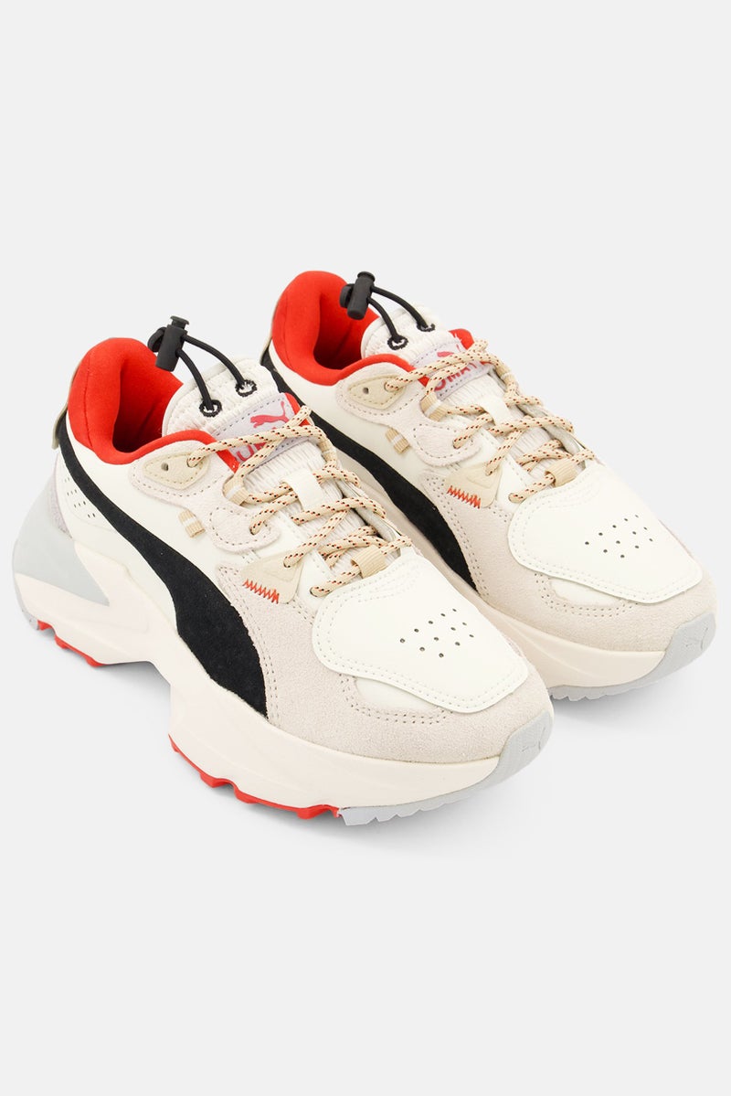 PUMA Women Orkid Retro Grade Lace Up Training Sports Shoes, Off White - Image 1