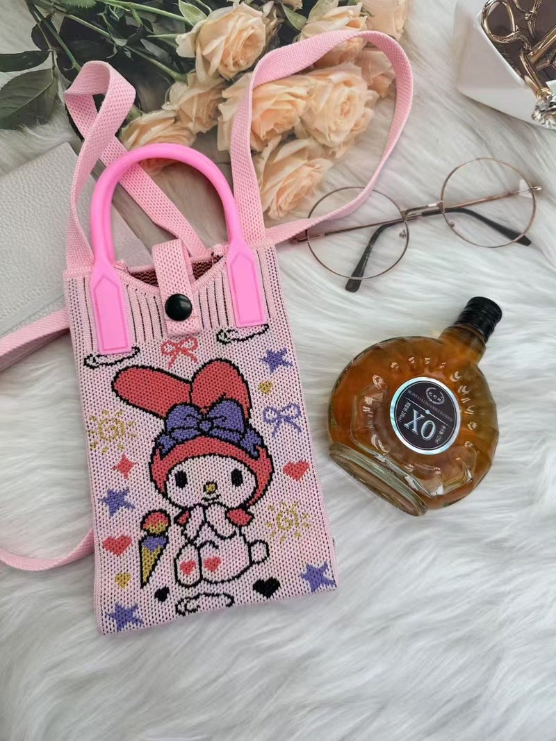 Niche Design Crossbody Mobile Phone Bag Portable Bag Knitted Mini Coin Dustproof Women'S Shoulder Mobile Phone Crossbody Bag - Image 1