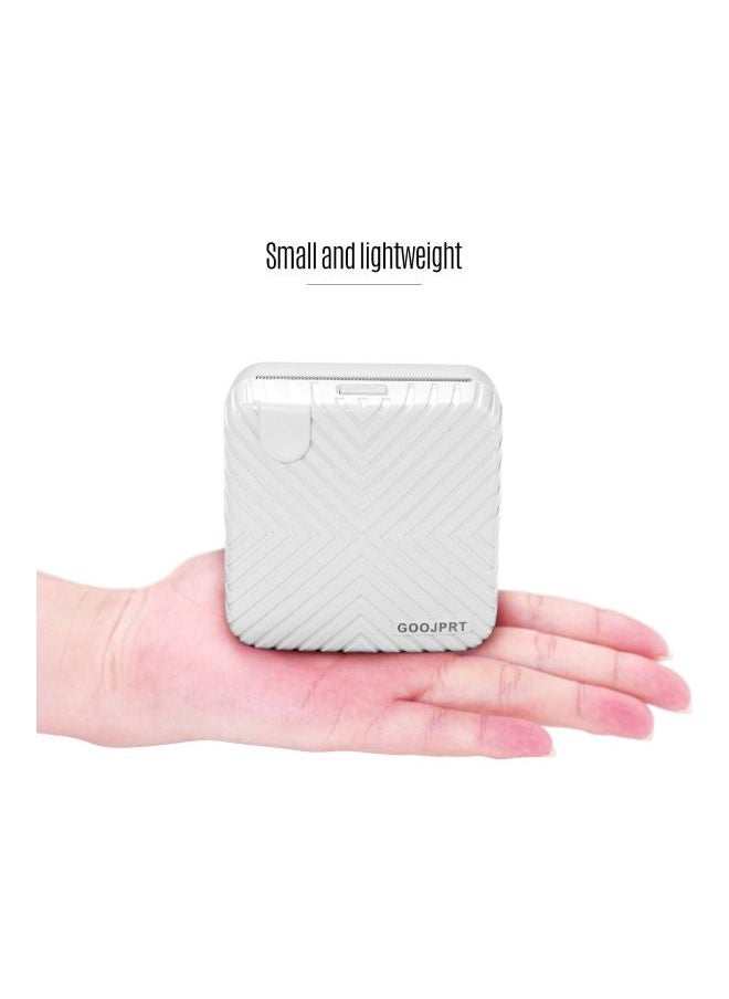NIBEMINENT Pocket Bluetooth Mini Printer White  - Image 5