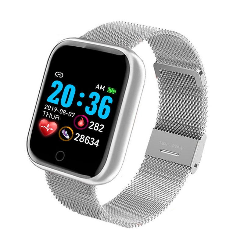 i5PRO Smart Bracelet Sports Watch 1.3-Inch IPS Screen BT4.0 IP67 Waterproof Fitness Tracker Sleep/Heart Rate/Blood Pressure Monitor Multiple Sports Mode Notification/Call/Sedentary Reminder Remote Camera Compatible with Android iOS - Image 1