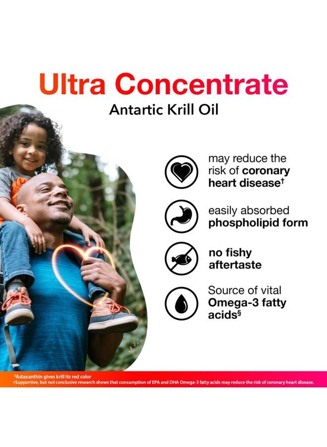 Megared 750mg Omega-3 Krill Oil Supplement, Ultra Strength Softgels (80 Count in a Box), Has No Fishy Aftertaste and Has EPA & DHA Plus Antioxidant Astaxanthin - Image 2