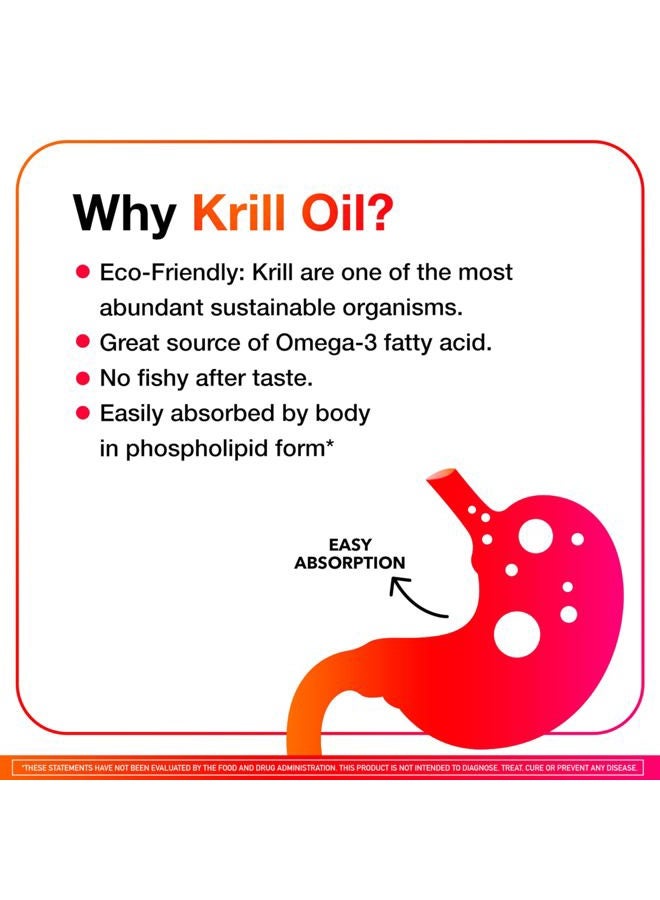 Megared 750mg Omega-3 Krill Oil Supplement, Ultra Strength Softgels (80 Count in a Box), Has No Fishy Aftertaste and Has EPA & DHA Plus Antioxidant Astaxanthin - Image 5