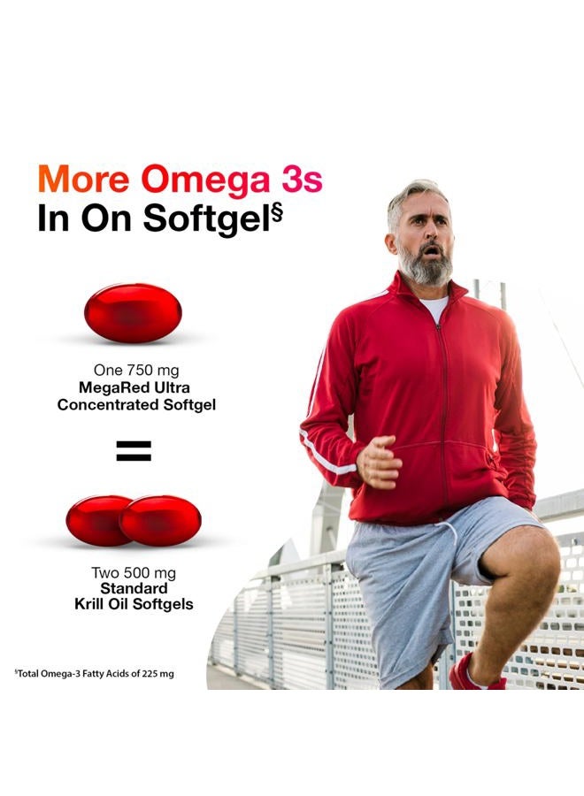 Megared 750mg Omega-3 Krill Oil Supplement, Ultra Strength Softgels (80 Count in a Box), Has No Fishy Aftertaste and Has EPA & DHA Plus Antioxidant Astaxanthin - Image 3