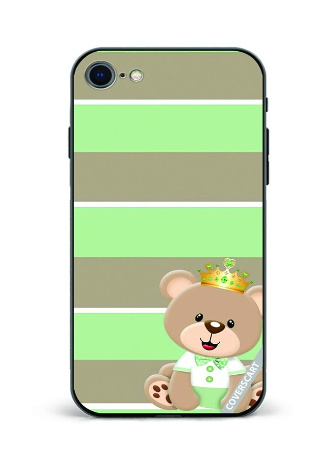COVERSCART Protective Case Cover For Apple iPhone SE 2020 Teddy Design Multicolour