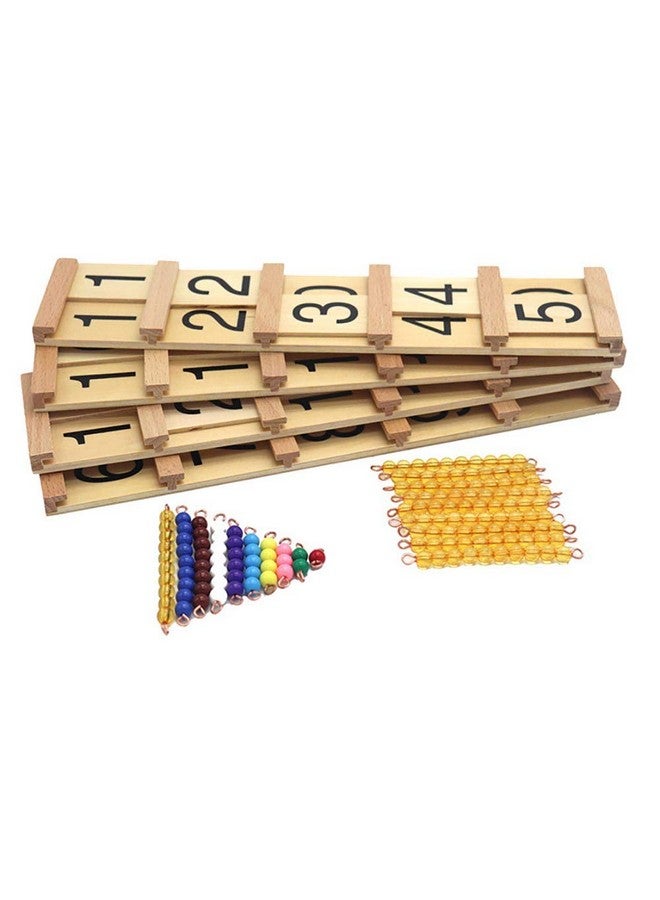 Kghios Montessori Math Toys Material for Toddlers Seguin Boards with Beads Home Edition,Montessori Seguin Boards & Beads - Image 4