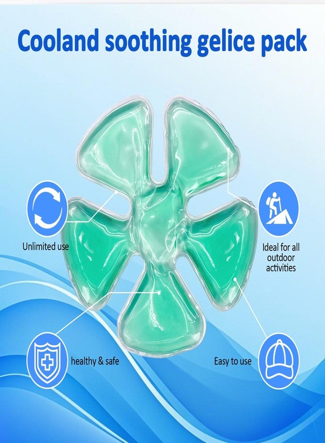 Deyuoau Helmet Ice Pack, Head Cooling Gel Ice Pack (2-Pack，Flexible Helmet-Style Cold Compress for Comfort，Hard Safe Hat Relief Cap - Image 4