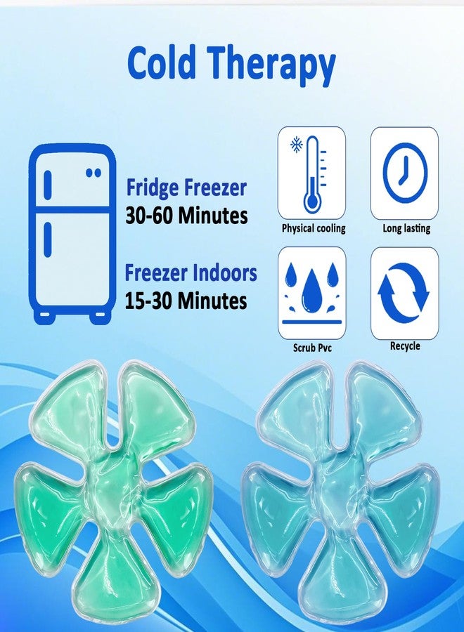 Deyuoau Helmet Ice Pack, Head Cooling Gel Ice Pack (2-Pack，Flexible Helmet-Style Cold Compress for Comfort，Hard Safe Hat Relief Cap - Image 3