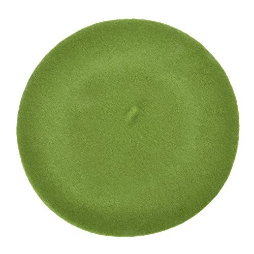 ZLYC Wool Beret Hat Classic Solid Color French Beret for Women (Army Green) - Image 5