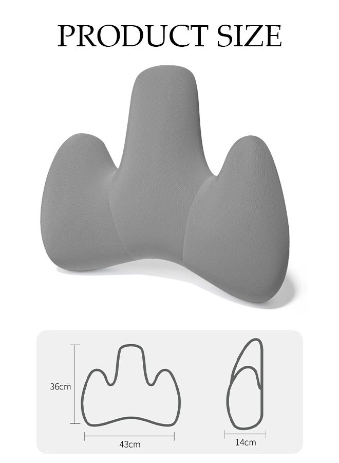 DUNISO Lumbar Support Pillow Seat Cushion for Office Chair Pressure Relief Sciatica & Tailbone Pain Relief Memory Foam Firm Coccyx Pad for Long Sitting, for Office Chair, Gaming Chair and Car Seat  - Image 4