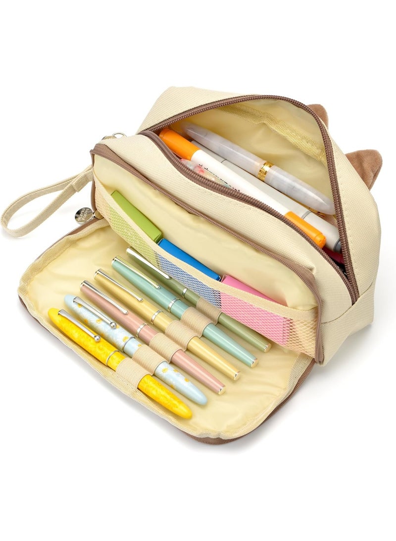 general Large Capacity Pencil Case Black,3D Cat Pencil Pouch Pencil Bag Organiser Office Academy Schools - Image 2