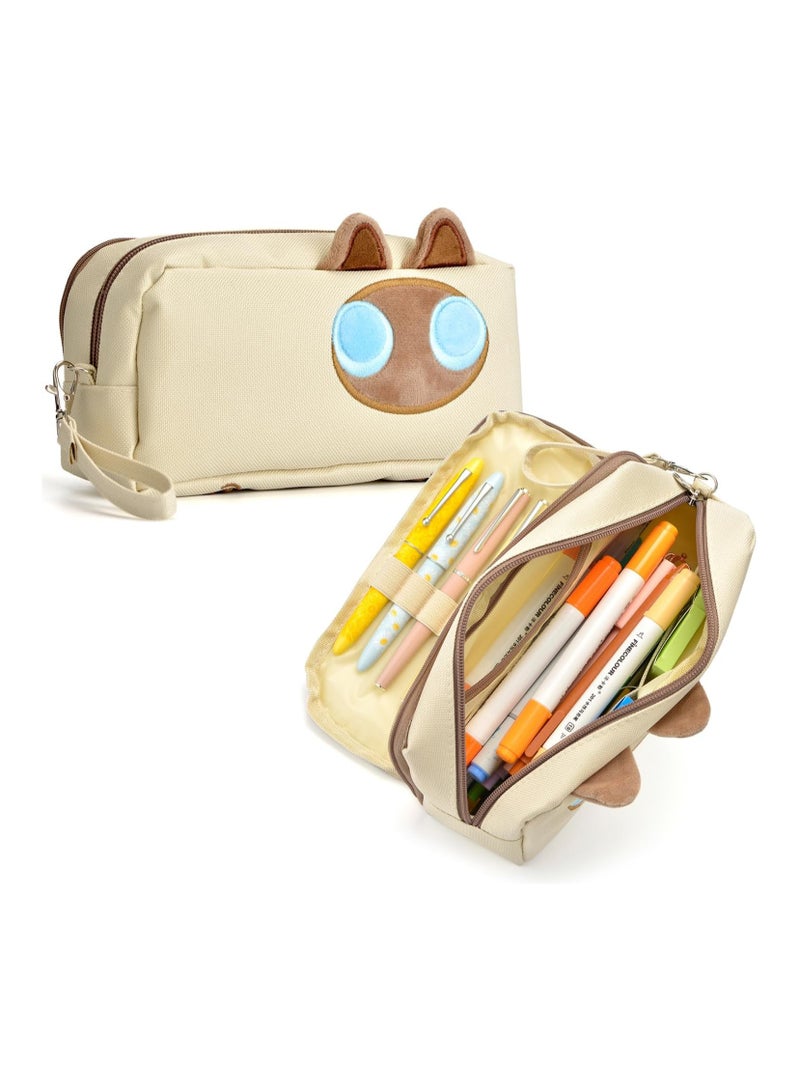 general Large Capacity Pencil Case Black,3D Cat Pencil Pouch Pencil Bag Organiser Office Academy Schools - Image 4