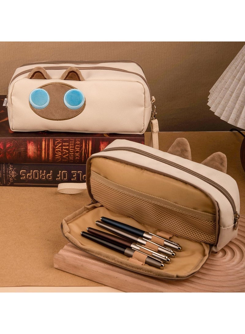 general Large Capacity Pencil Case Black,3D Cat Pencil Pouch Pencil Bag Organiser Office Academy Schools - Image 5