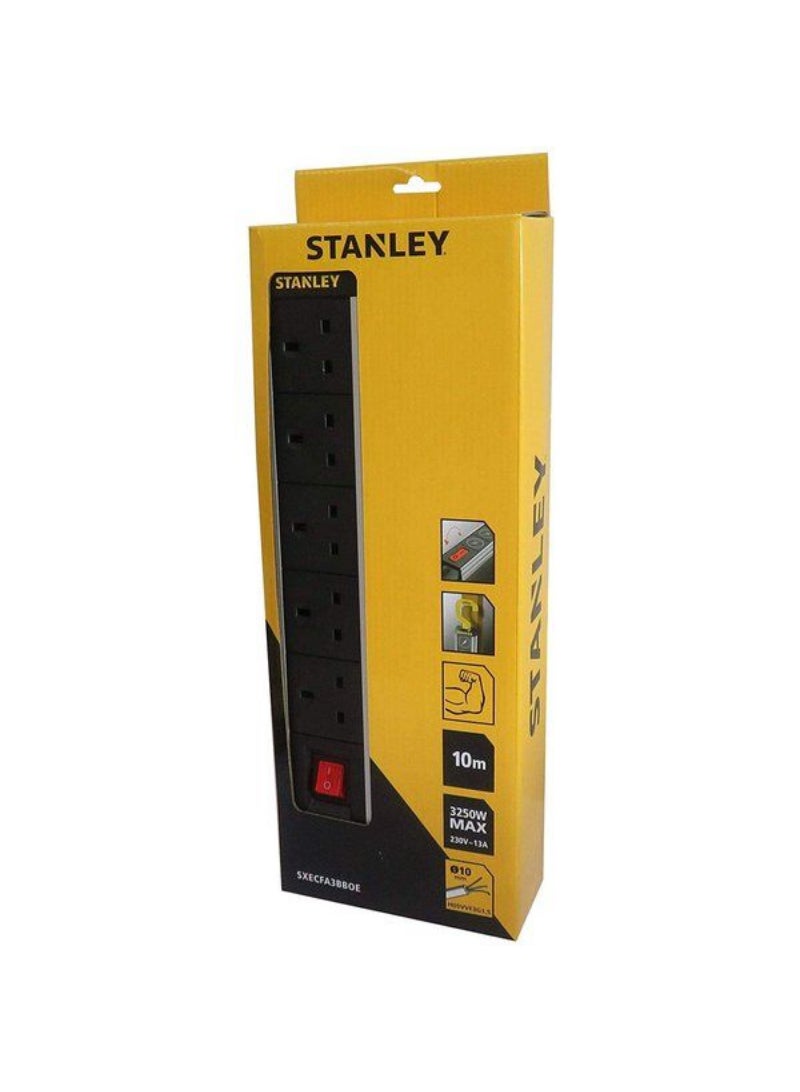 Stanley Power Bar 4G/3Mtrs Universal Sockets (Alu Casing) SXECFE2BBFE