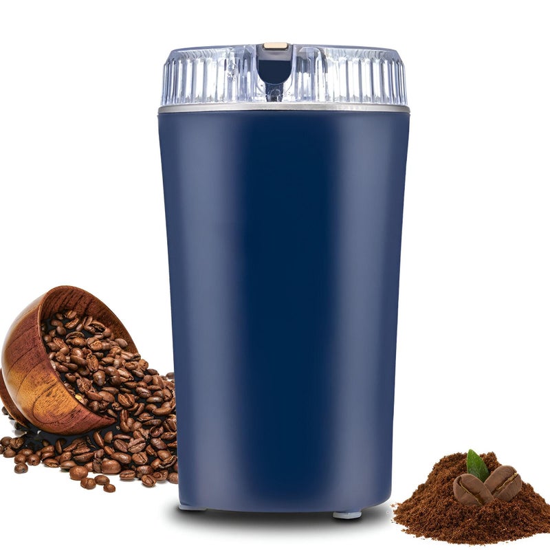 Portable spice grinder - premium stainless steel electric grinder with multi-purpose functions for coffee beans, peppers, spices, herbs, cereals and nuts. Easy to clean and use. - Image 1