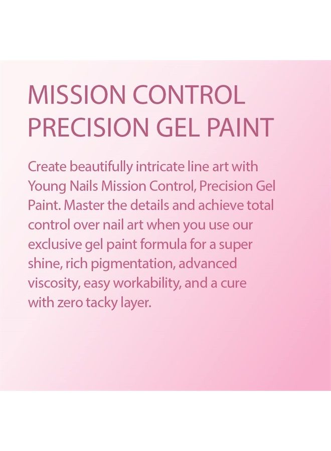 Young Nails Mission Control Gel Paint for Nails, Precision Gel Paint for Detailed Nail Art, Cure with Zero Tacky Layer, 5 grams. - Image 2