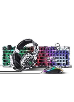 onikuma TZ3005 3-IN-1 RGB WIRED KEYBOARD MOUSE HEADSET GAMING COMBO  - Image 3