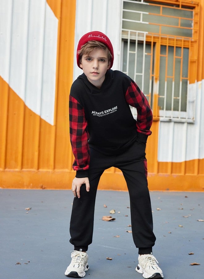 Arshiner Boys Letter Printed Hoodie Sweatshirt Tops+Sweatpants Baby Boys 2PCS Outfits Set Size 6 - Image 4