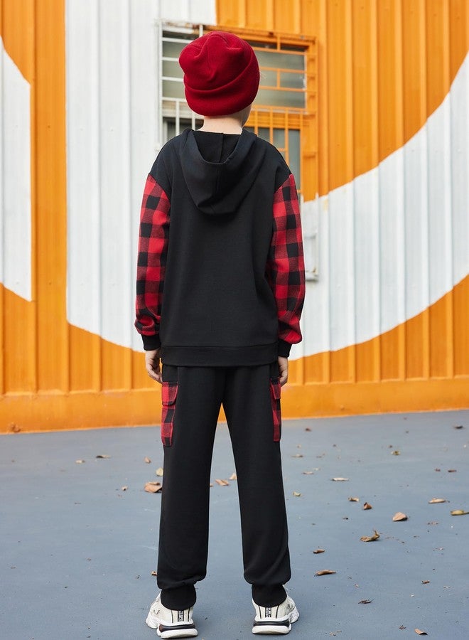 Arshiner Boys Letter Printed Hoodie Sweatshirt Tops+Sweatpants Baby Boys 2PCS Outfits Set Size 6 - Image 5