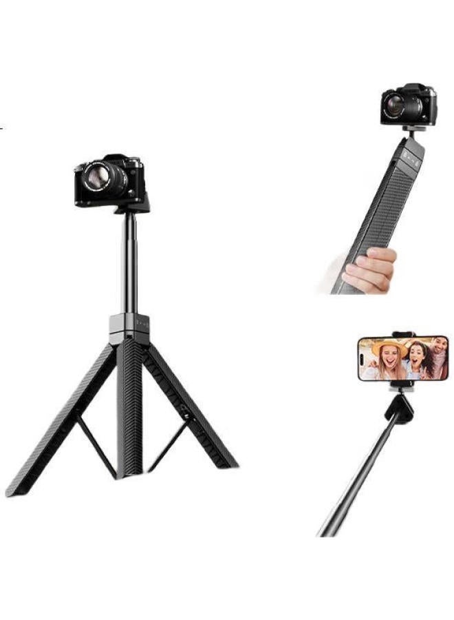 LINGCHEN Camera Stand, Portable Phone Tripod, Outdoor Mini Phone And Mirrorless Camera Gimbal, Vlog Photography, Selfie Stick With Phone Clamp, Handheld Selfie Pole, Desktop Stand - Image 1