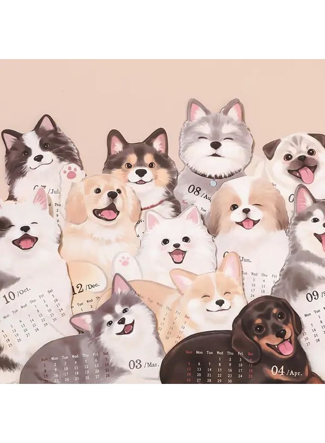 2026 Cat 3D Desktop Calendar Wooden Base Monthly Planner Office Home Kitten Art Desk Decor - Image 4