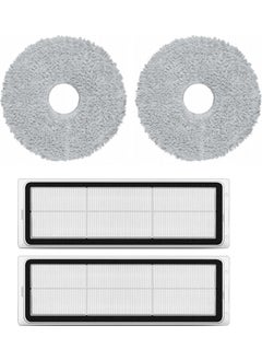 robotyedek robotspare Xiaomi S10+ (Not S10T) Compatible Spare Mop and Hepa Filter - 4 Pieces 