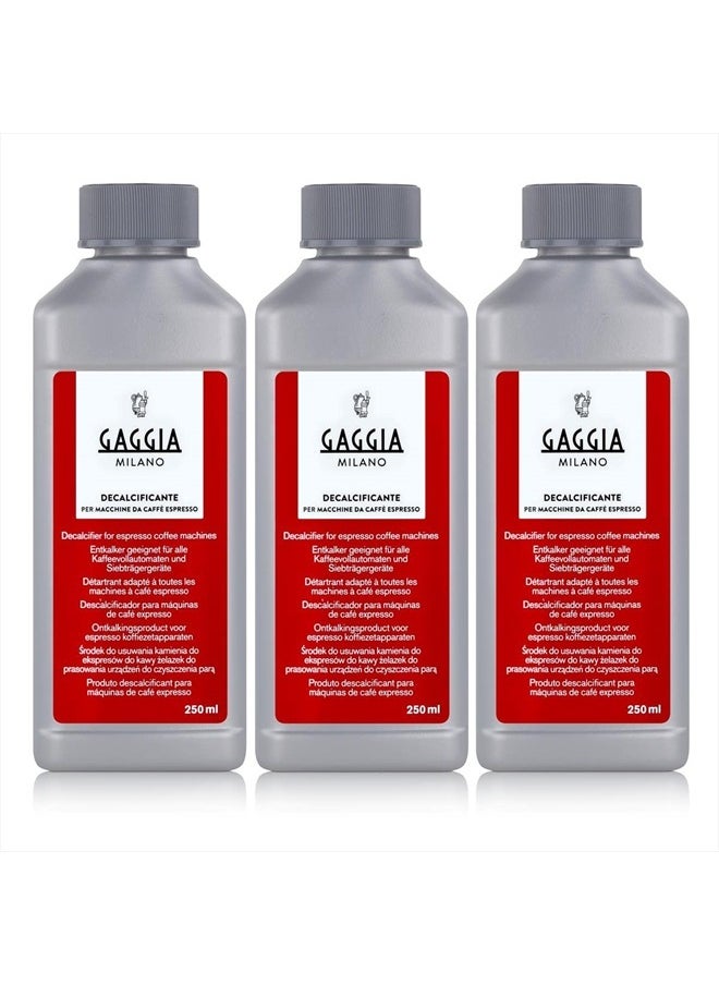 GAGGIA - Decalcifier Descaler Solution 250ml (3 Bottles) - Image 1