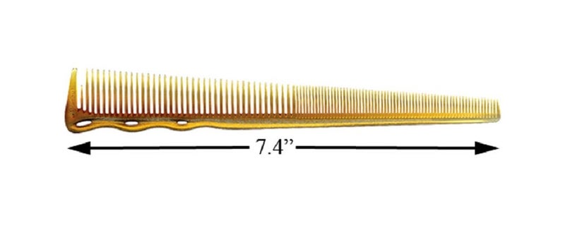 YS Park 234 Short Hair Design Comb Long - Camel