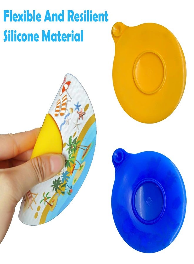 Iensen Silicone Bathtub Drain Stopper with Beach Scenery Print - Universal Tub Plug Cover, Beautiful Coral Reef Design - Ideal Gift for Kids, Tots, Babies (Blue) - Image 5