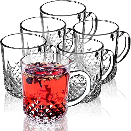 ZROY ENTERPRISE Premium Classic Glass Tea & Coffee Cup Set of 4-210 ML, for Transparent Espresso Cappuccino hot Chocolate, Milk Cup, Green Tea, Herbal Tea, Lemon Tea (Elegant, 4) - Image 1