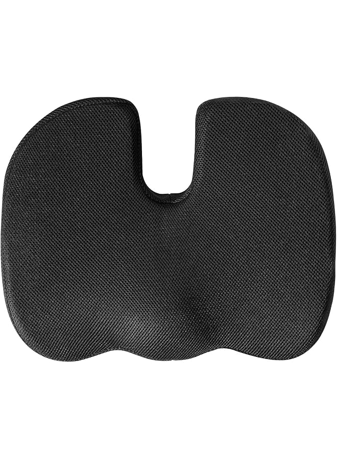 SKY-TOUCH Memory Foam Seat Cushion For Office Chair Breathable Seat Pads Orthopedic Chair Cushion Fo Rcar Seats Desk Chairs Gaming And Computer Chairs Non Slip Cushion Washable Removable Cover Black - Image 1