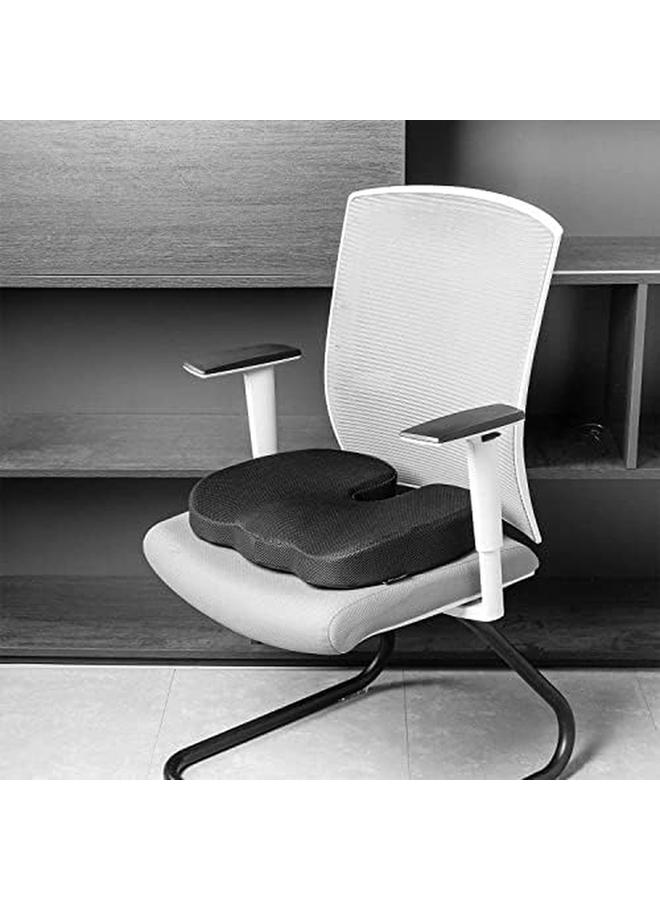 SKY-TOUCH Memory Foam Seat Cushion For Office Chair Breathable Seat Pads Orthopedic Chair Cushion Fo Rcar Seats Desk Chairs Gaming And Computer Chairs Non Slip Cushion Washable Removable Cover Black - Image 3