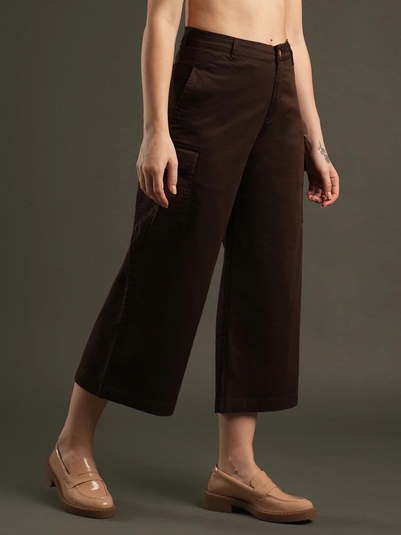 جلو باص بنطلون كارجو قطن نسائي مريح بخصر متوسط من جلوبس